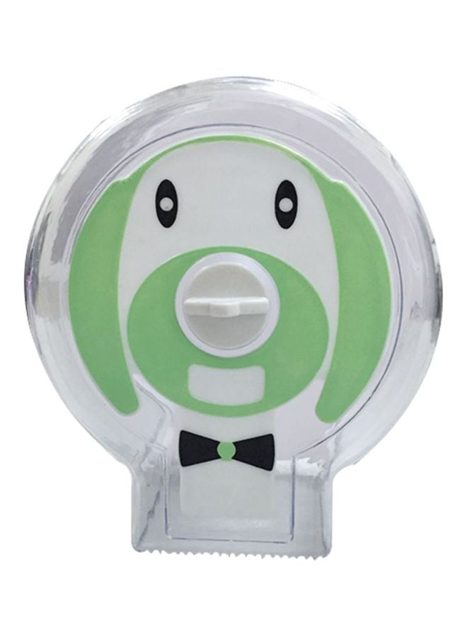 CYTHERIA Waterproof Plastic Tissue Holder Green/Clear/White 100grams