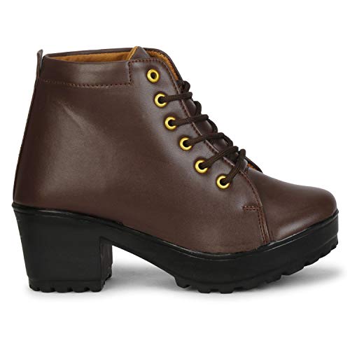 KRAFTER Women's & Girl's Classic Winter Boot-HP-1599-Brown-39 - - Image 3