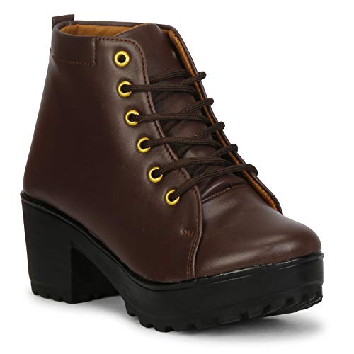 KRAFTER Women's & Girl's Classic Winter Boot-HP-1599-Brown-39 - - Image 2