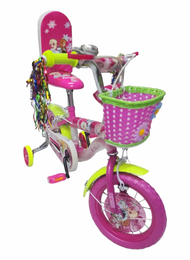 Bicycle with Back Support Bell Chain Cover Supported Wheels For Kids Available 4 to 10 Years  - Image 2