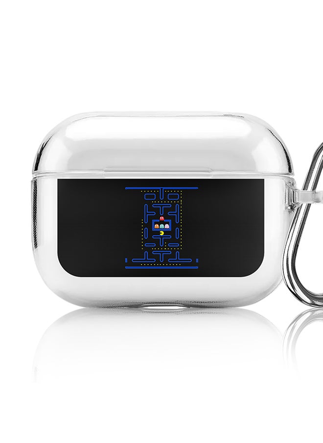 Classic Clear printed Case for Apple AirPods Pro 2nd Generation Thin Transparent Cover [Designed for Apple AirPods Pro 2nd Generation] - Pacman