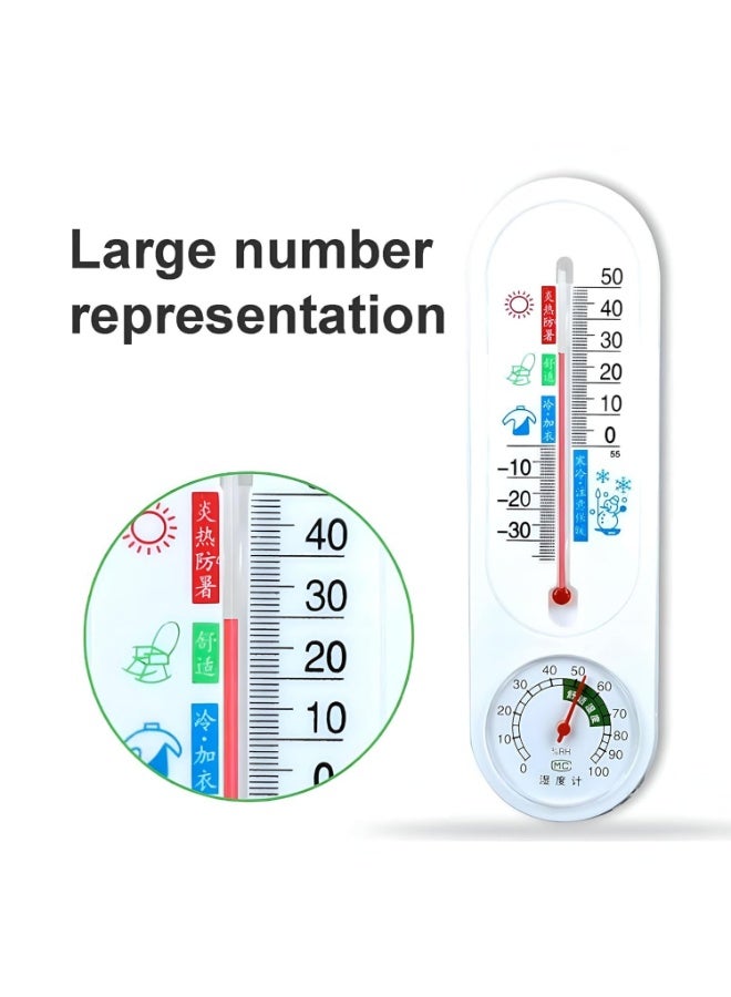 Home Temperature Monitor - Highly Accurate Indoor Wall-Mounted Thermometer, Ideal for Bathroom, Living Room, and Nursery, Provides Accurate Temperature Readings, Features a Sleek White Finish and Easy-to-Read Display. - Image 5