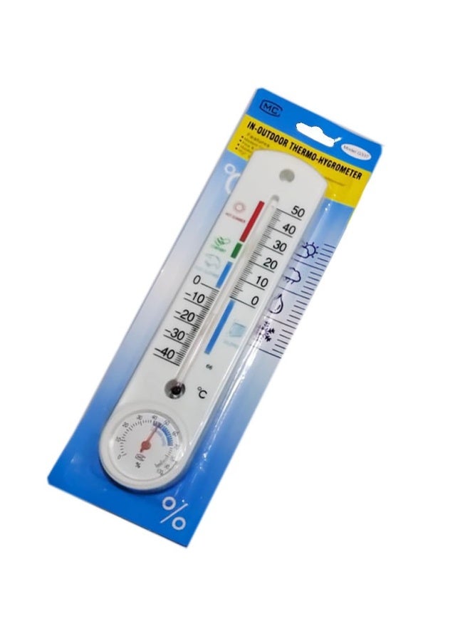 Home Temperature Monitor - Highly Accurate Indoor Wall-Mounted Thermometer, Ideal for Bathroom, Living Room, and Nursery, Provides Accurate Temperature Readings, Features a Sleek White Finish and Easy-to-Read Display. - Image 1