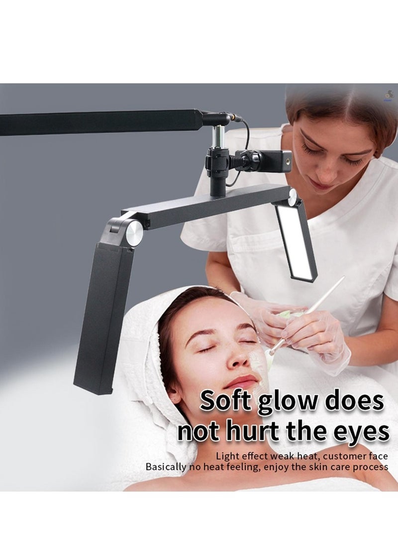 شو وو مصباح 30 وات بتقنية الأظافر 3200 - 5600 كلفن 2400 لومن 120 مصباح LED لإضاءة الرموش التجميلية الموجودة، مصباح مكتبي للأظافر بـ 10 مستويات سطوع قابلة للطي، درجة دوران، قابس - Image 2