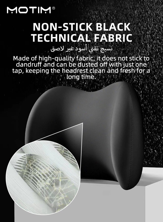 Motim Car Lumbar Support Pillow, Car Seat Memory Foam Back Support Cushion for Car Home Office Chair Driving, Pillow with Adjustable Strap for Back Pain Relief - Image 5