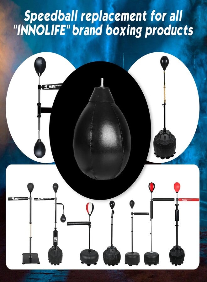 INNOLIFE Boxing Speed Bag Replacement Ball Featuring a Universal 8mm Screw, Black - Image 5