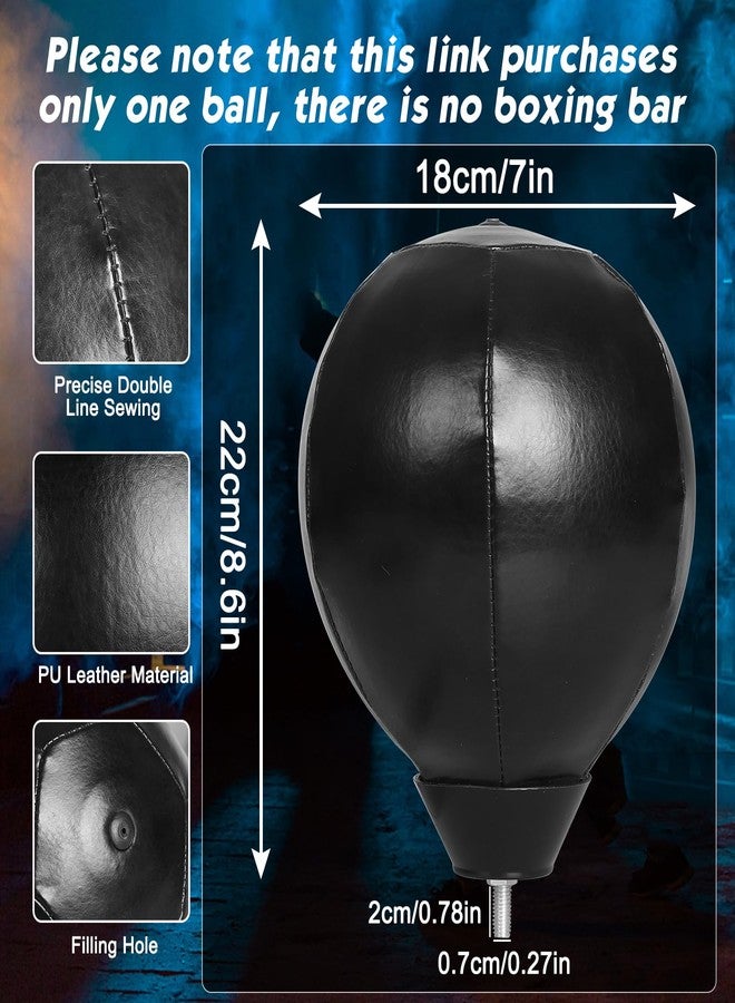 INNOLIFE Boxing Speed Bag Replacement Ball Featuring a Universal 8mm Screw, Black - Image 4