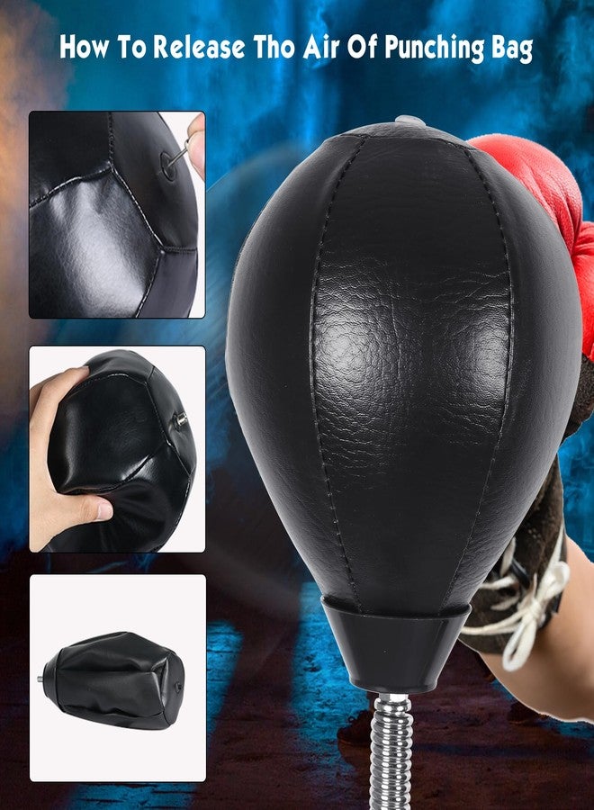 INNOLIFE Boxing Speed Bag Replacement Ball Featuring a Universal 8mm Screw, Black - Image 2