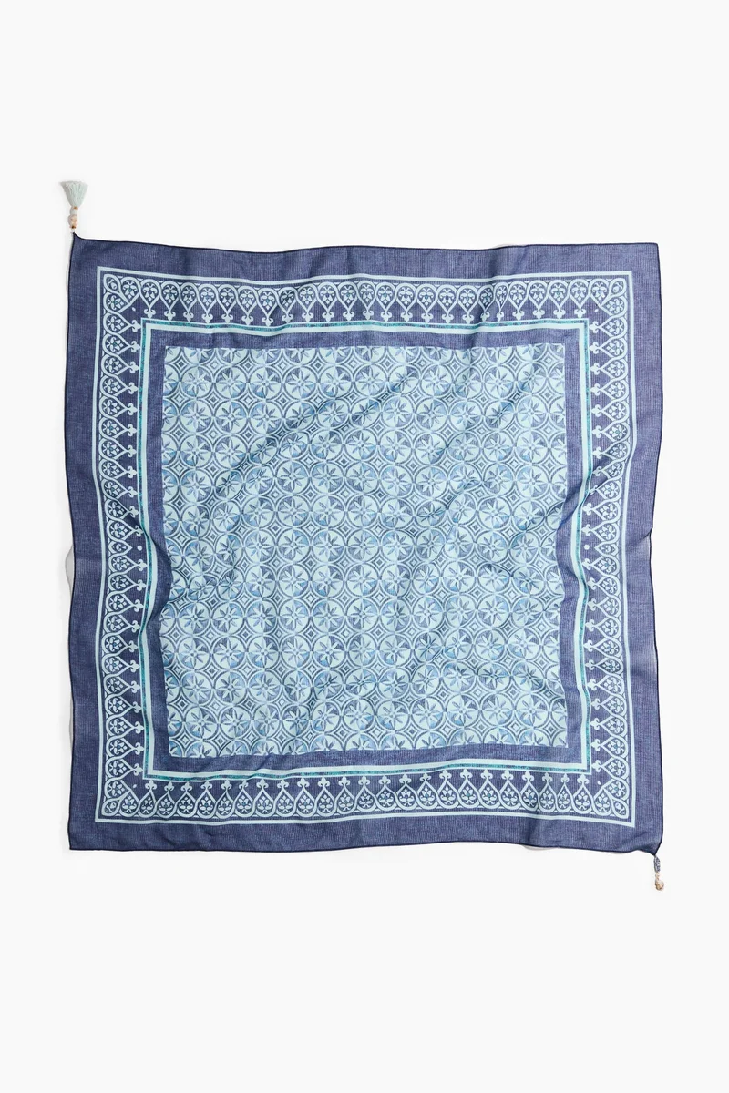 H&M Printed cotton scarf