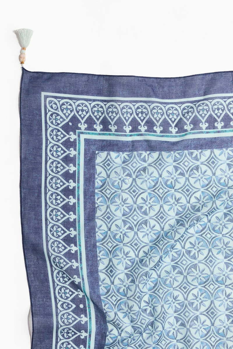 H&M Printed cotton scarf
