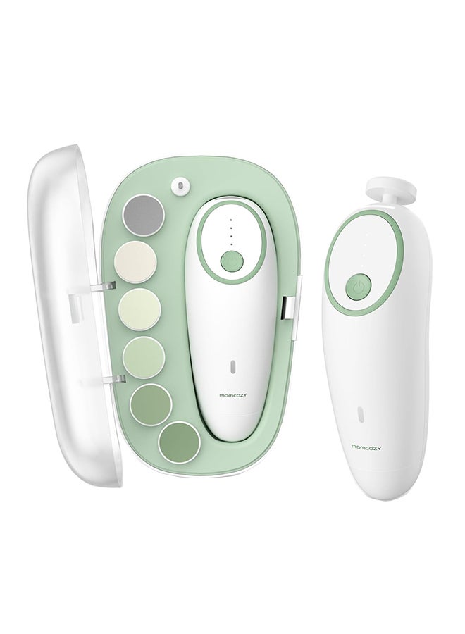 Momcozy Rechargeable Baby Nail File Kit - Green - Image 1