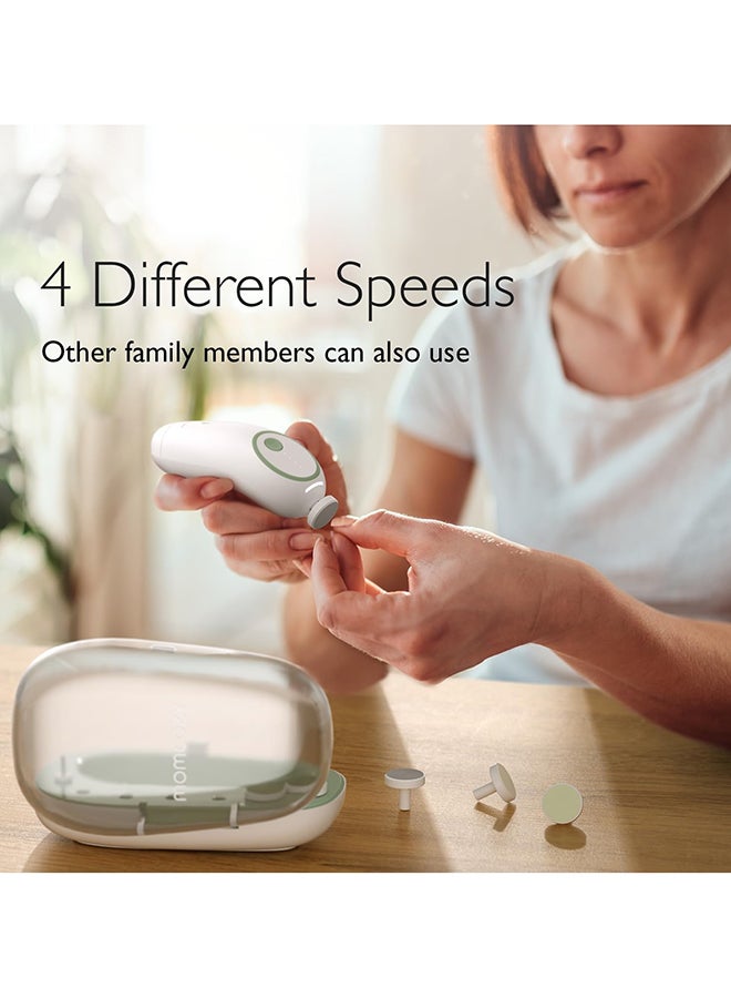 Momcozy Rechargeable Baby Nail File Kit - Green - Image 4