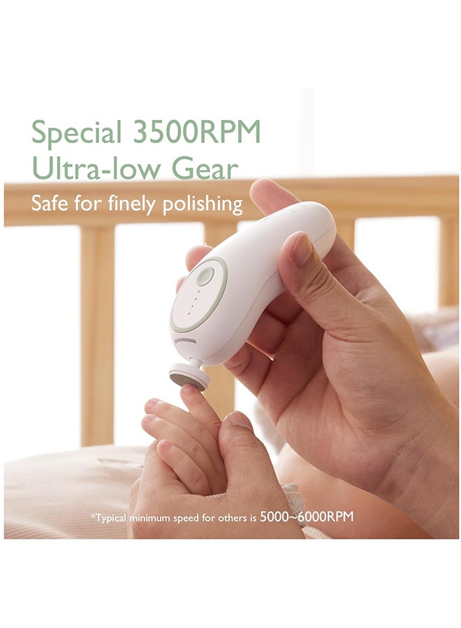 Momcozy Rechargeable Baby Nail File Kit - Green - Image 5