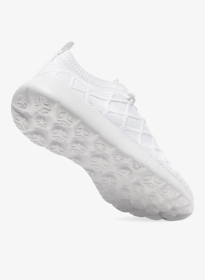 Duozoulu  All-White Breathable Knit Sneaker  | Best Price UAE