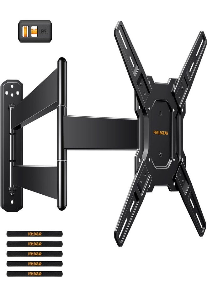 Perlegear Long Arm TV Wall Mount for 26-65 inch TVs up to 100 lbs, Corner TV Mount Bracket with 31.65” Extension, Swivel, Tilt Articulating Arms, Full Motion TV Wall Mount, Max VESA 400x400mm PGMF25B - Image 1