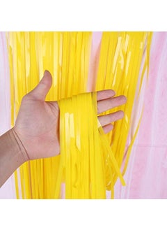 Lazybeee LAZYBEEE Pastel Fringe Curtains for Party Decoration Photo Backdrop Pastel Color Fringe Curtain for Birthday Wedding Anniversary 