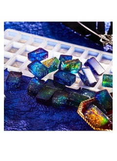 Y&D Rune Resin Mold,Symbol Letter Silicone Mold, DIY Symbol Word Molds, Crystal Epoxy Charm Mold with Sequins 12 Colors for Personalized Pendant Crafts Making Supplies  - Image 4
