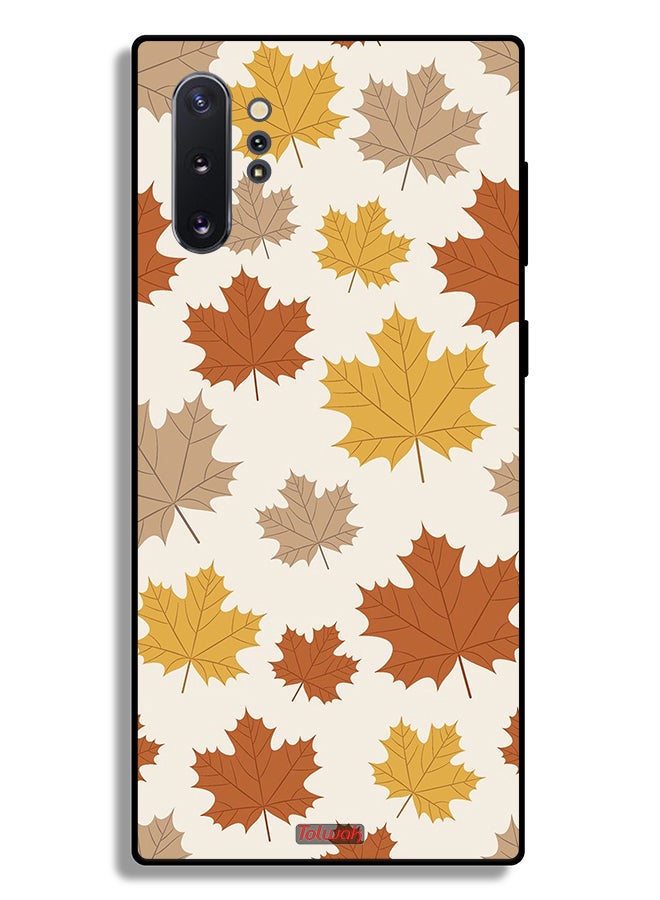 Tolwak Samsung Galaxy Note 10 Plus Protective Case Cover Autumn Leaves - Image 2