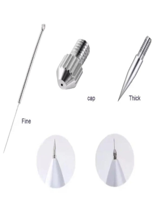 Universal Parts Accessory Compatible with Blemish Removal Tools: 100 Fine Tips+1 Thick +1 Cap - Image 3