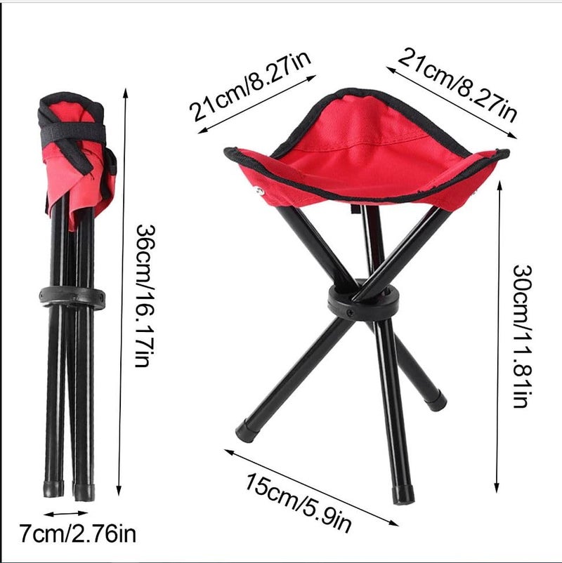 ART RANGER Art Ranger Folding Tripod 3 Leg Stool for Camping & Travelling, Portable & Foldable  - Image 3