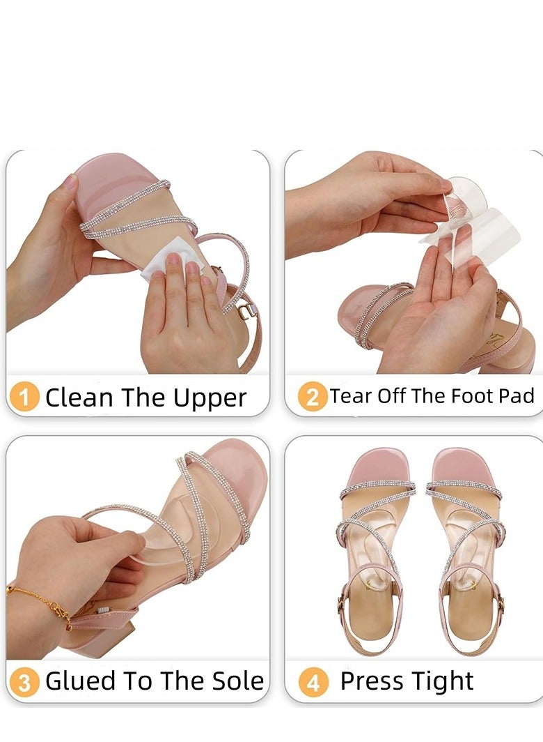 QZ Arch Support Pads For The Soles Of The Feet, Anti-Slip, Inward-Facing Correction, Half-Pad, Foot Valgus, Flat Foot Correction Insoles - Image 2