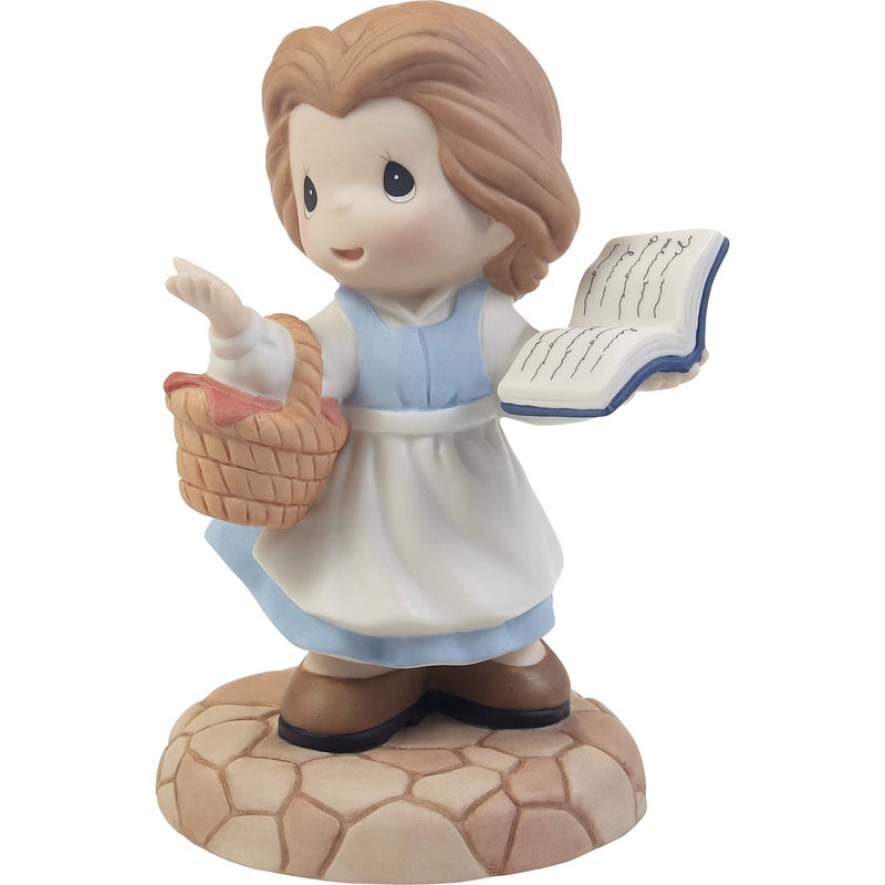 Precious Moments Precious Moments 203061 Disney Beauty and The Beast Dream of Adventure Belle Bisque Porcelain Figurine