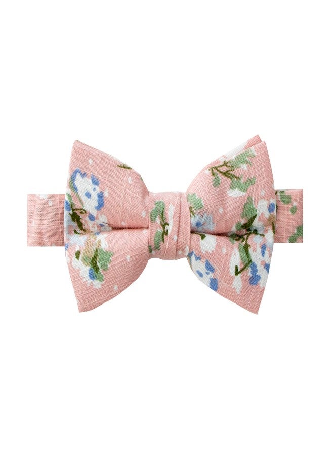 Spring Notion Boys' Suspenders and Pink Floral Bow Tie Set Light Blue/Light Pink M - Image 2