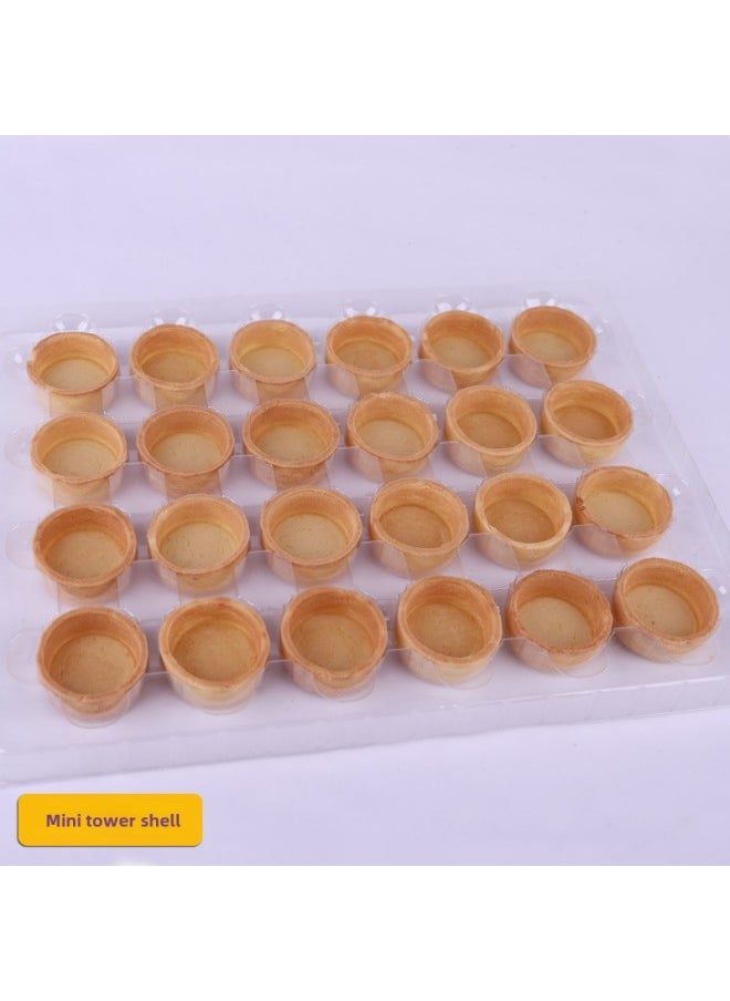 Generic Tower Shell Tart Bottom French Tart Shell Fruit Tower Dessert Table Cookies Flow Heart Cheese Egg Tart Skin Home Baking Semi-finished Products-Specifications: Savory Tower Shell 4.7cm*216 Pieces-Size:160g  - Image 5