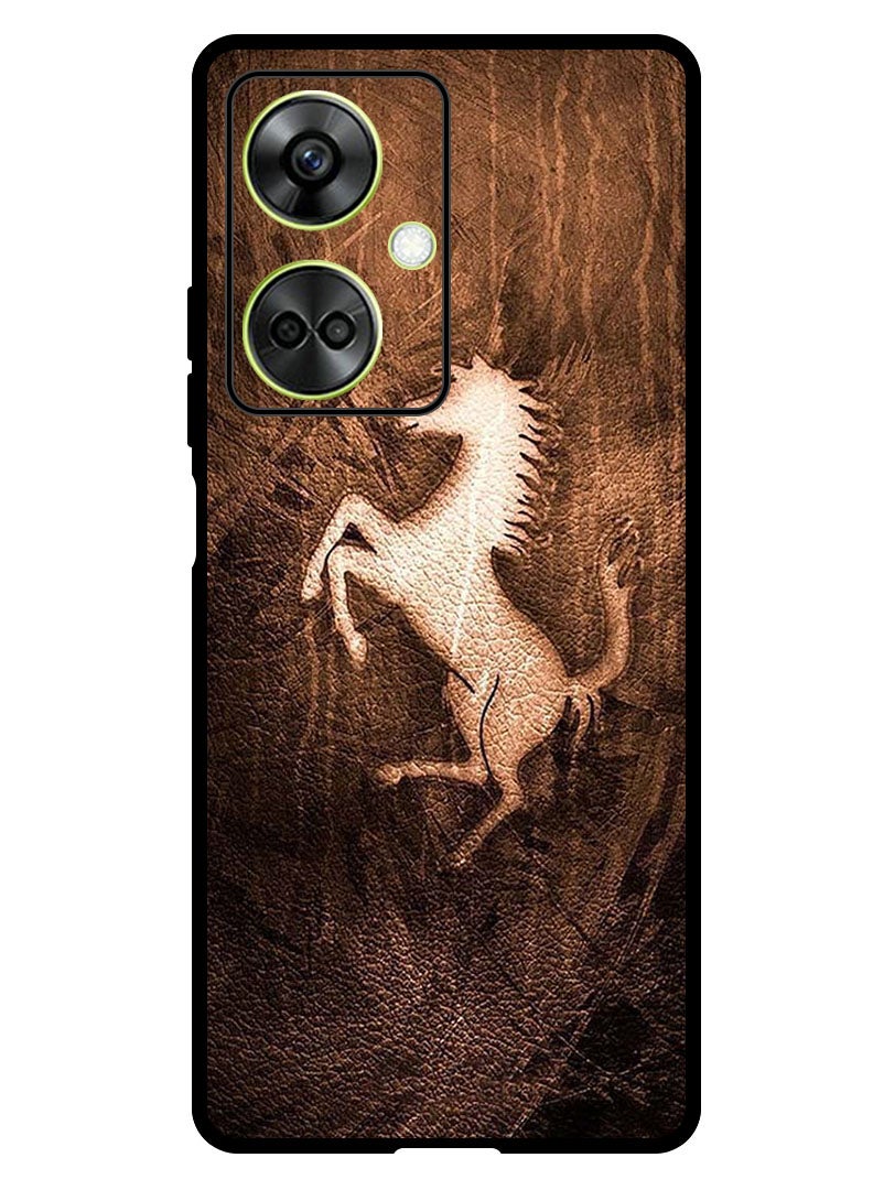 Theodor غطاء واقي مضاد للخدش ومقاوم للصدمات لهاتف OnePlus Nord CE 3 جلد حصان - Image 1