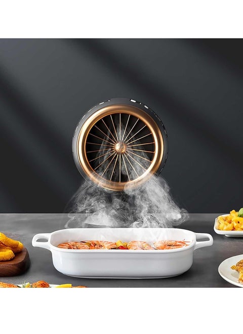 Mini Desktop Cooker Hood With 360° Swivel Adjustment Bracket Powerful Extraction Mobile Cooker Hood Quiet Operation For Home Kitchen
