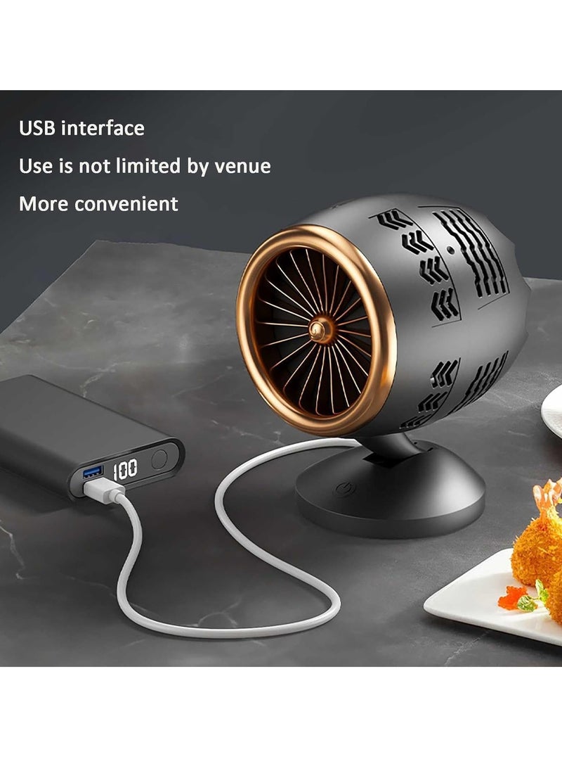Generic - Mini Desktop Cooker Hood With 360° Swivel Adjustment Bracket Powerful Extraction Mobile Cooker Hood Quiet Operation For Home Kitchen - Image 1
