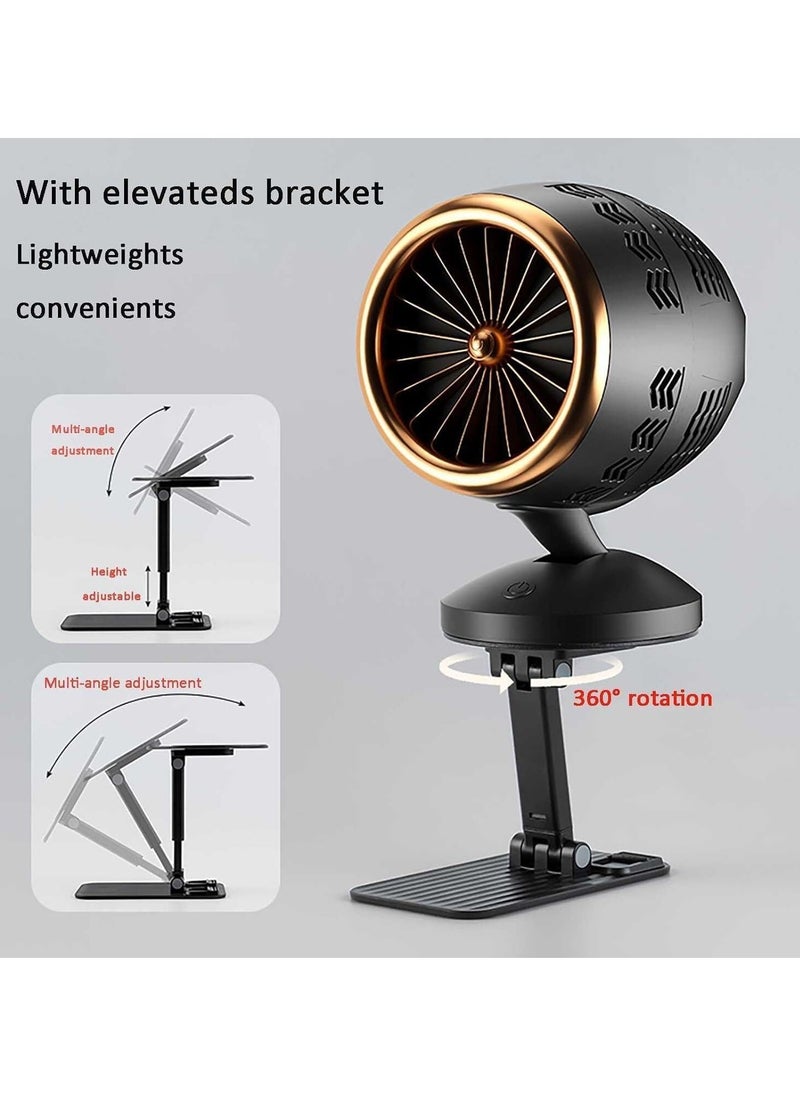 Generic - Mini Desktop Cooker Hood With 360° Swivel Adjustment Bracket Powerful Extraction Mobile Cooker Hood Quiet Operation For Home Kitchen - Image 1