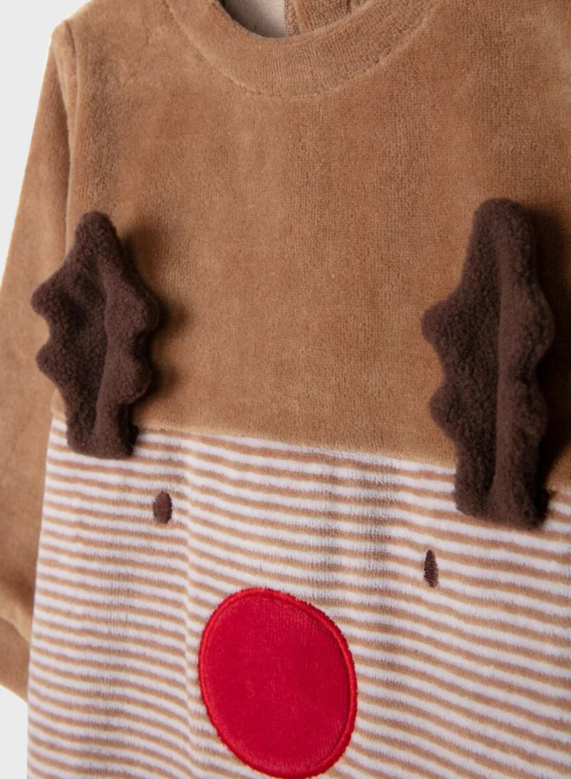 Zippy Infant Reindeer Onesie