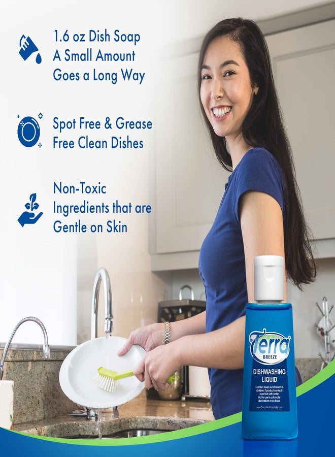 1-Shoppe All-in-Kit Terra Breeze Tiny Dish Soap Detergent | For Use in Vacation Rentals and Extended Stay Hotels | 1.6 oz (Case of 50) - Image 4