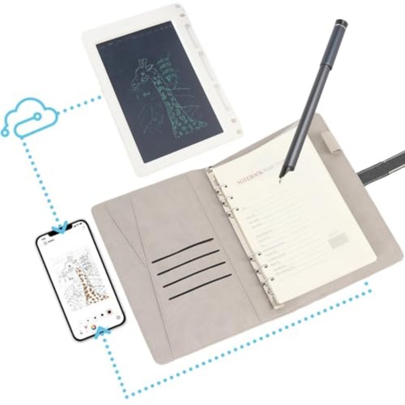Digital Smart Pen Notebook and Writing Board Set for learning, ABS plastic, black, real-time sync, BT 5.0 OCR, offline use - Image 5