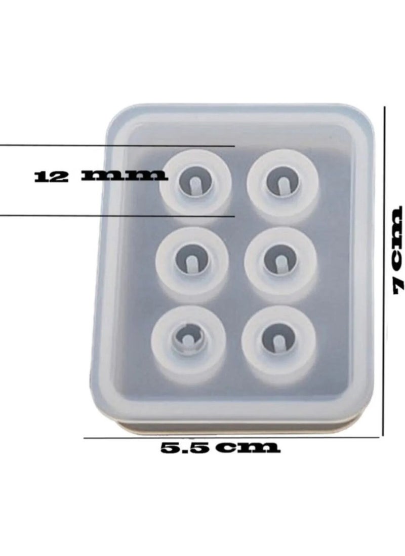 Tinky Winky - Epoxy Bead Shaped Rosary and Bracelet Silicone Mold 12 Mm - Image 1