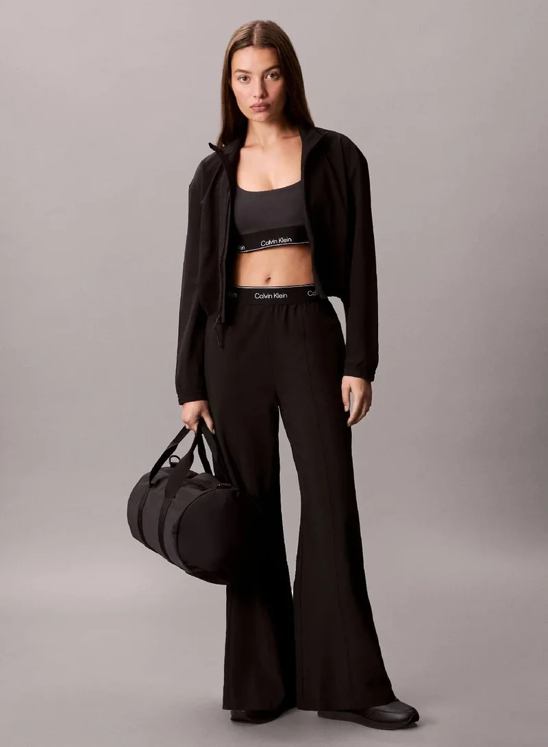 Calvin Klein Black Performance Wide Leg Tracksuit Bottoms for Women | Best Price UAE