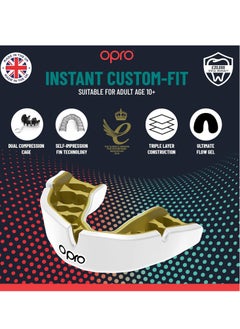 OPRO Opro Instant Custom Fit Ufc Strike Gold/White/Gold  - Image 3