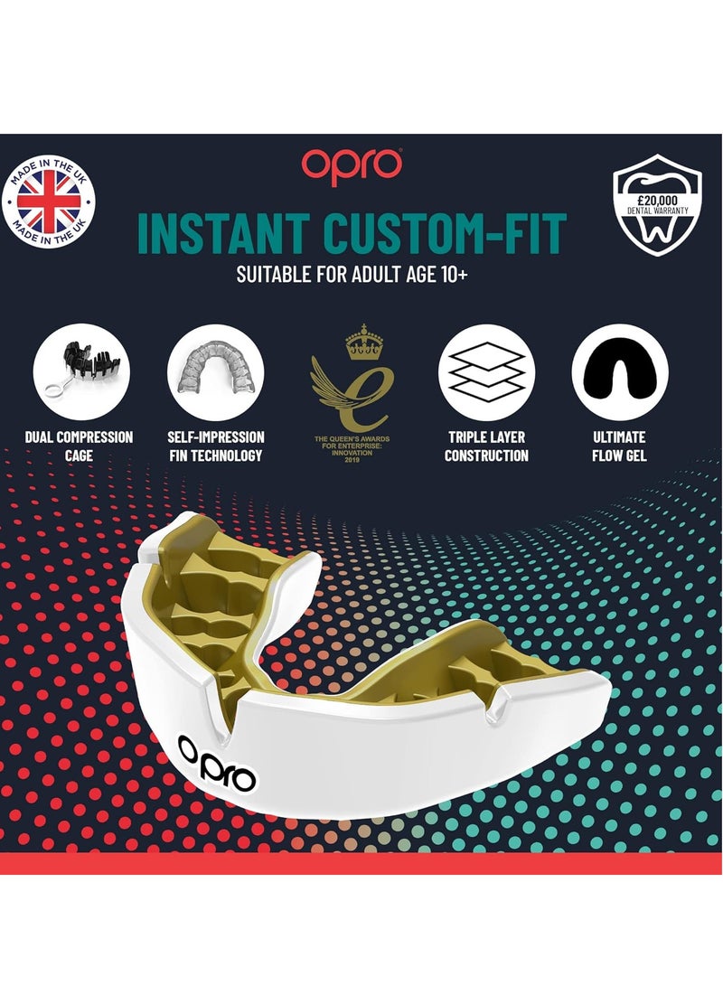 Opro Instant Custom Fit Ufc Strike Gold/White/Gold - Image 3