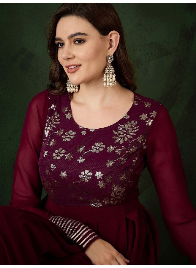 AKS Baingani Maxi With Sequinned Yoke  - Image 2