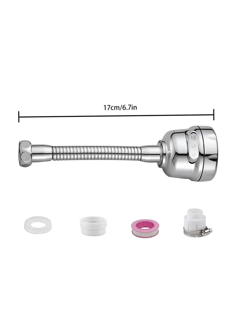 360 Degree Rotating Kitchen Faucet Sprayer Attachment, Specially Designed to Reduce Splashing and Save Water, Comes with Universal Adapter for Easy Installation  - Image 3