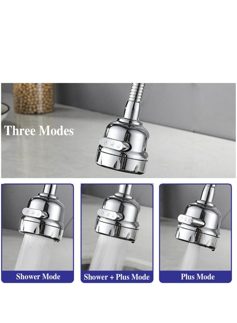 360 Degree Rotating Kitchen Faucet Sprayer Attachment, Specially Designed to Reduce Splashing and Save Water, Comes with Universal Adapter for Easy Installation  - Image 2