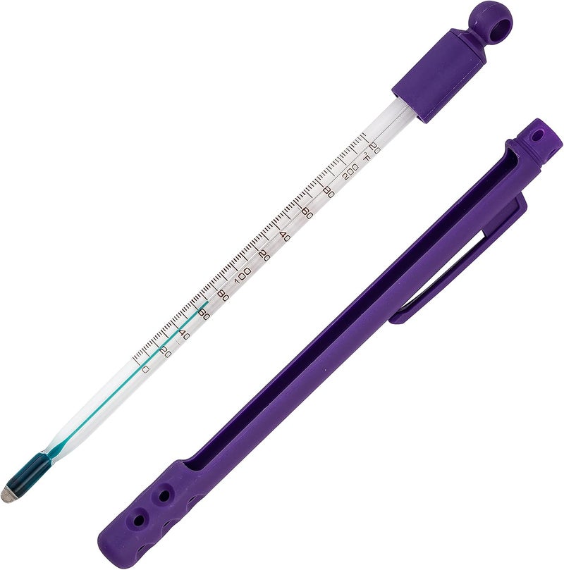 SP Scienceware SP Bel-Art, H-B DURAC Plus Pocket Lab Thermometer Liquid-In-Glass Thermometer for Laboratories, Universities, Food and Beverage Processing, 0 to 220F, Closed Plastic Case (B60570-0300) - Image 2