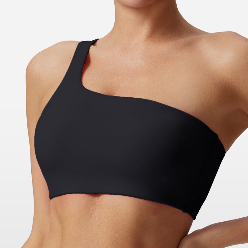 Nylon Sports Bra for Women – Shockproof Running and Yoga Bra with Beautiful Back Design - Image 1