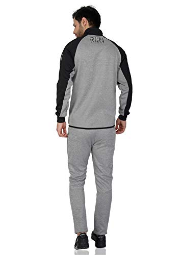 Vector X TS-Black-Sterling-XL Polyester Track Suit (Black and Grey) - Image 4