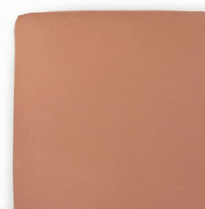 Little Unicorn Stretch Knit Crib Sheet - Terracotta - Image 1