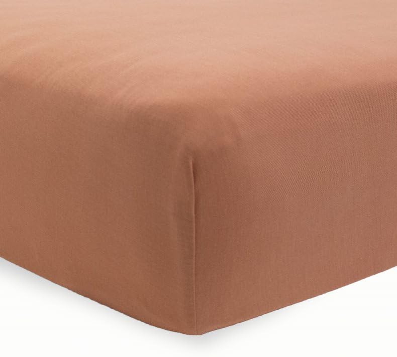 Little Unicorn Stretch Knit Crib Sheet - Terracotta - Image 2