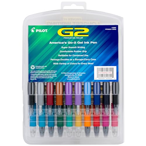 Pilot G2 Premium Gel Roller Pens, Fine Point 0.7 mm Assorted Colors, Pack of 20 - Image 2
