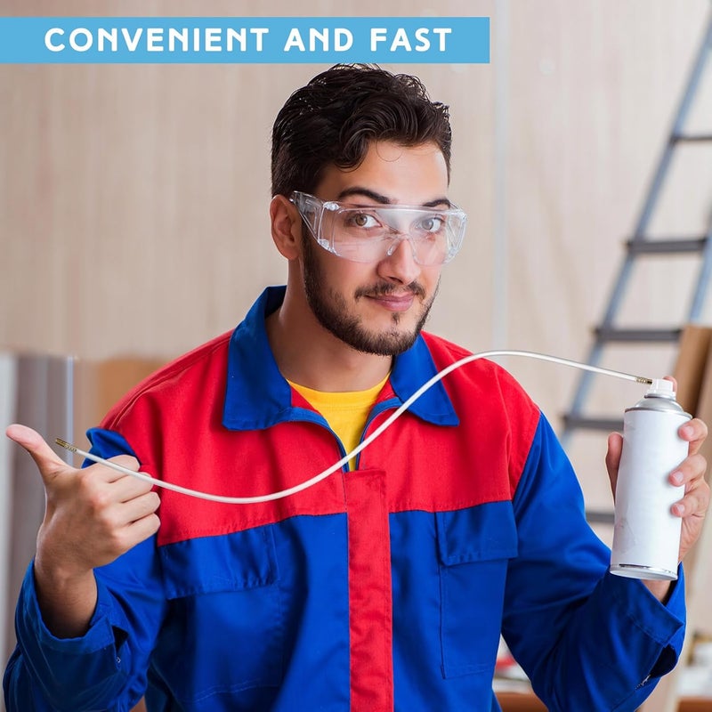 كيت ام اي بي 4 قطع 20.87 بوصة عصا تمديد مرنة طويلة لرش شاحنة سرير خرطوم PVC مرن لمسدس رش طلاء فيلم السائل تحت طلاء عدة - Image 5