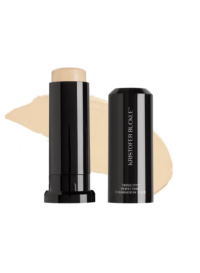 Kristofer Buckle Triplicity® Perfecting Foundation Stick, 0.4 Oz. ; Primes Skin, Provides Buildable Coverage & Has A Soft Focus Effect ; Fair (Warm) - Image 4